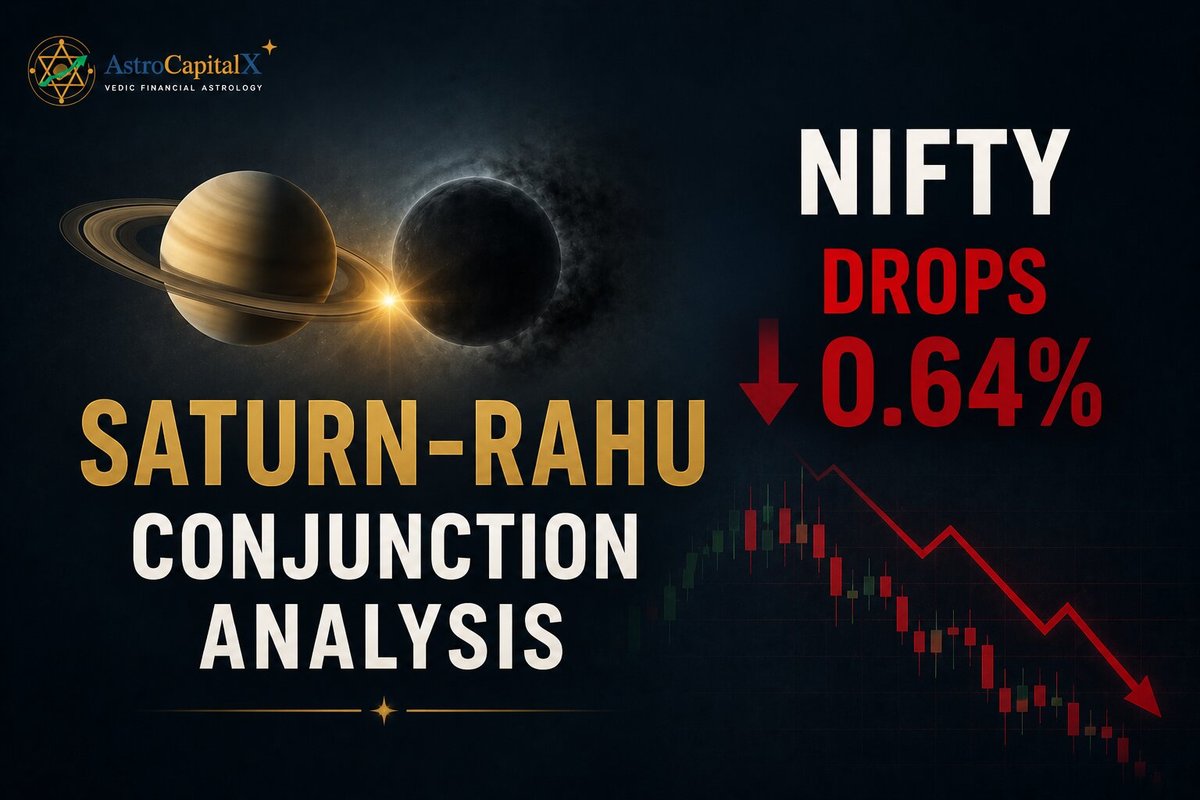 Saturn-Rahu Conjunction Analysis - Nifty Drops 0.64% | January 2026