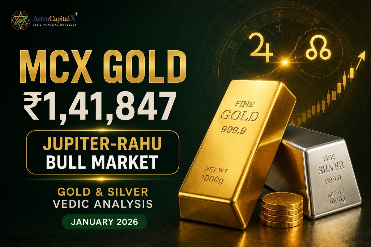 MCX Gold ₹1,41,847 - Jupiter-Rahu Bull Market | Gold & Silver Vedic Analysis January 2026