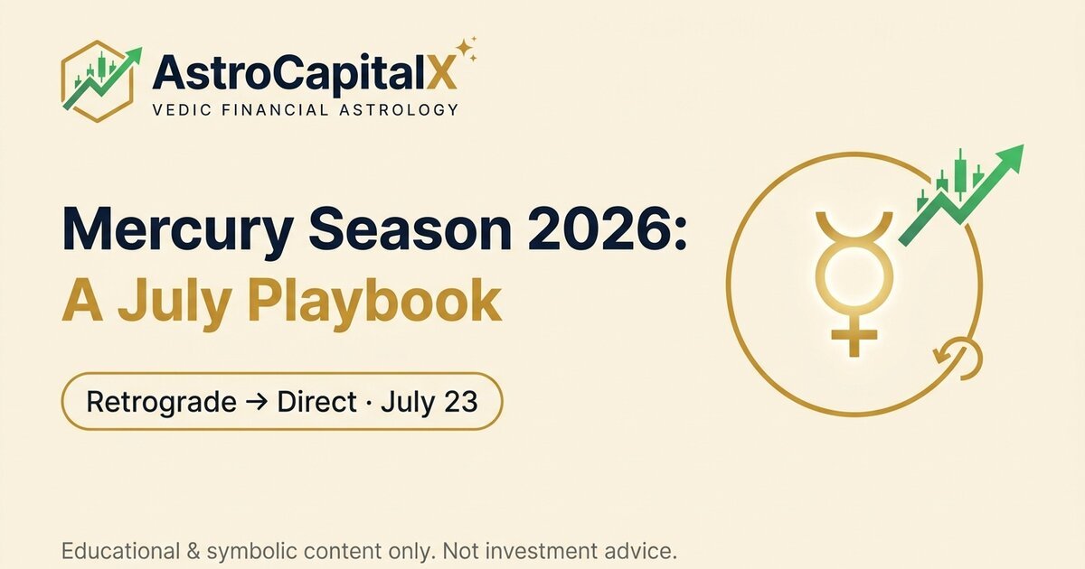 Mercury Season 2026: A July Playbook for Communication, Analytics and Clear Investing