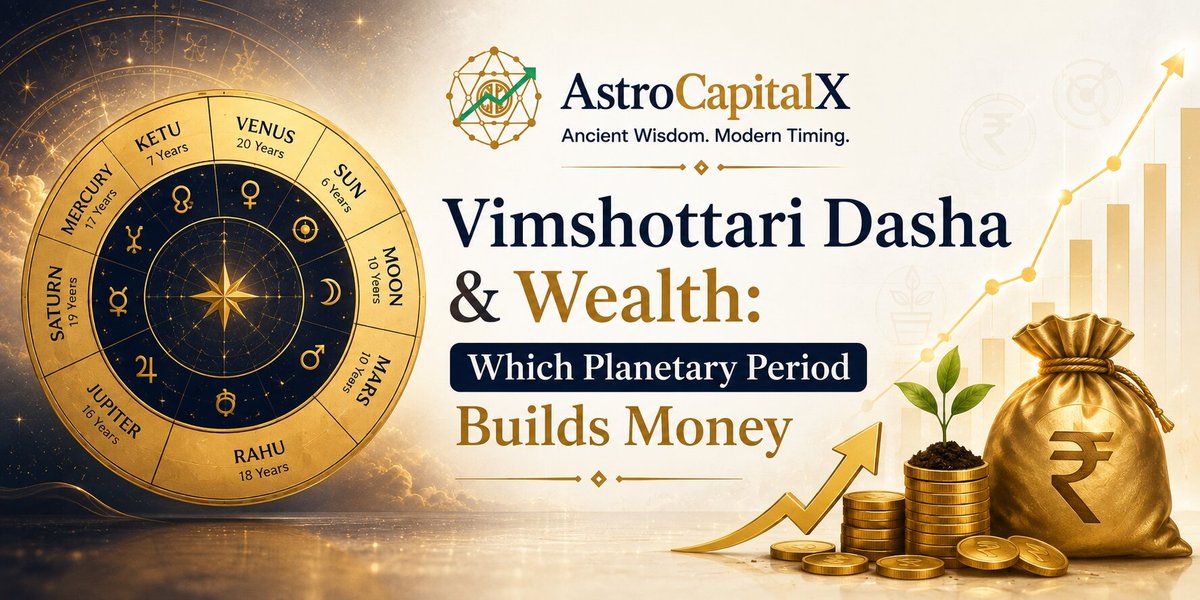 Vimshottari Dasha & Wealth: Which Planetary Period Builds Money