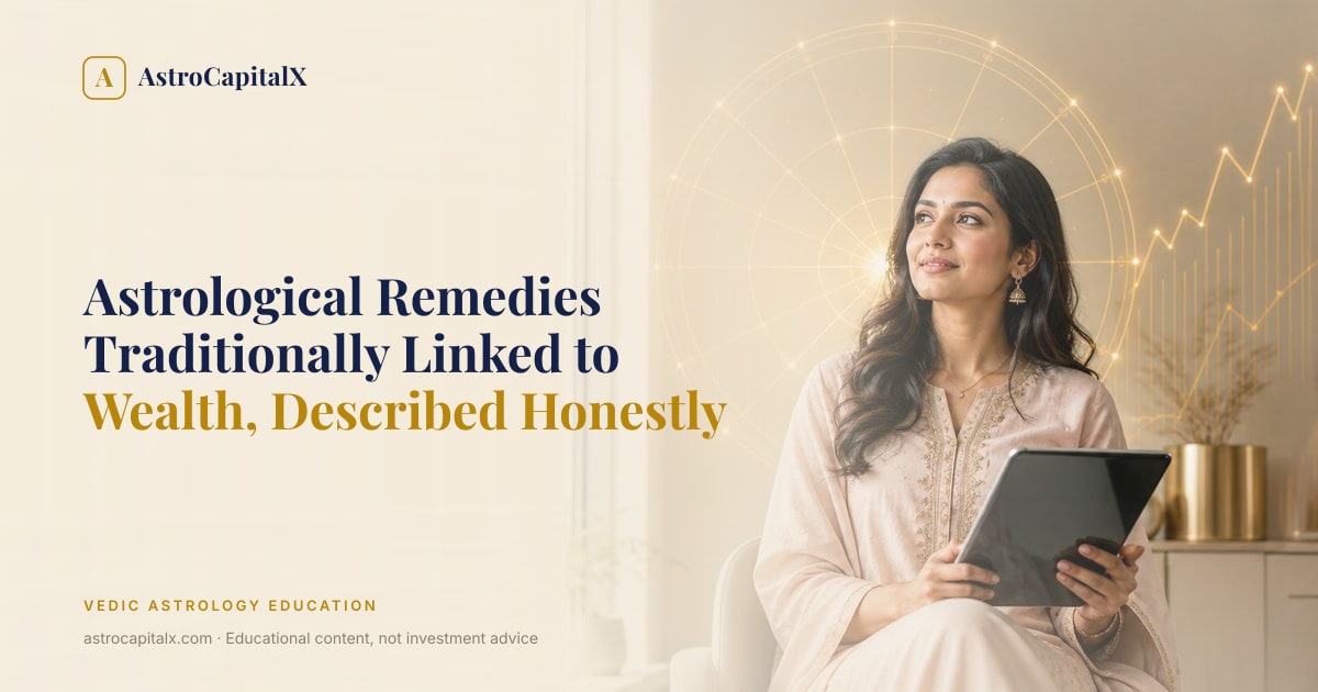 Astrological Remedies Traditionally Linked to Wealth, Described Honestly