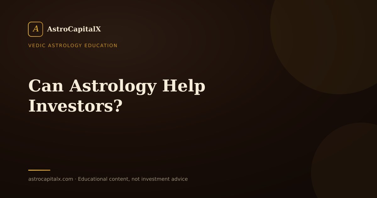 Can Astrology Help Investors?