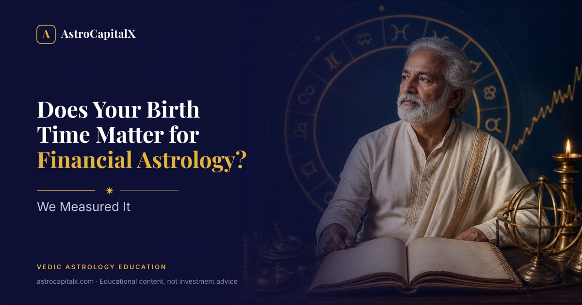Does Your Birth Time Matter for Financial Astrology? We Measured It