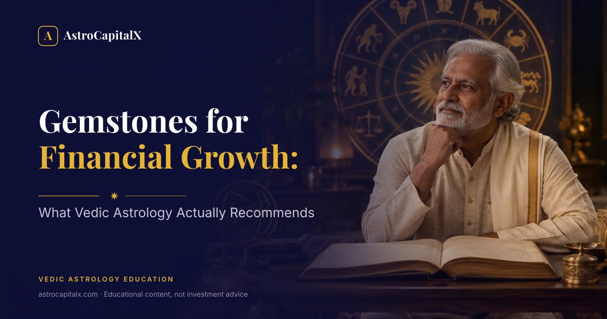 Gemstones for Financial Growth: What Vedic Astrology Actually Recommends