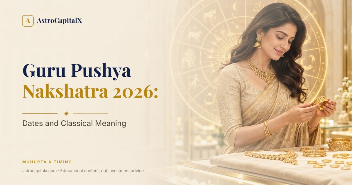 Guru Pushya Nakshatra 2026: Dates and Classical Meaning