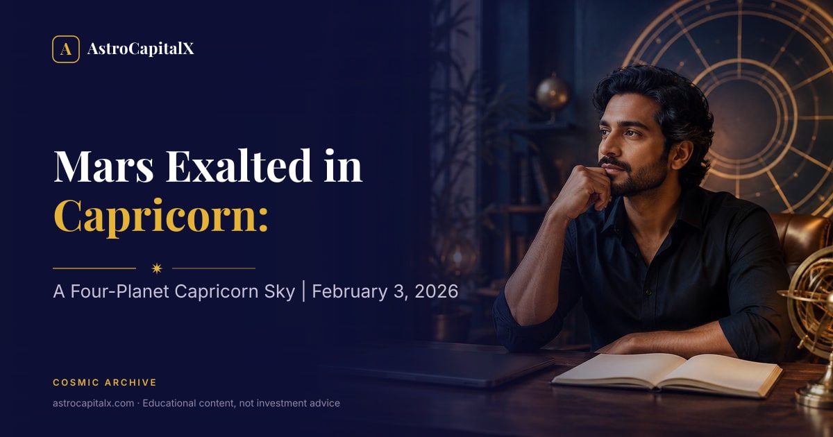 Mars Exalted in Capricorn: A Four-Planet Capricorn Sky | February 3, 2026