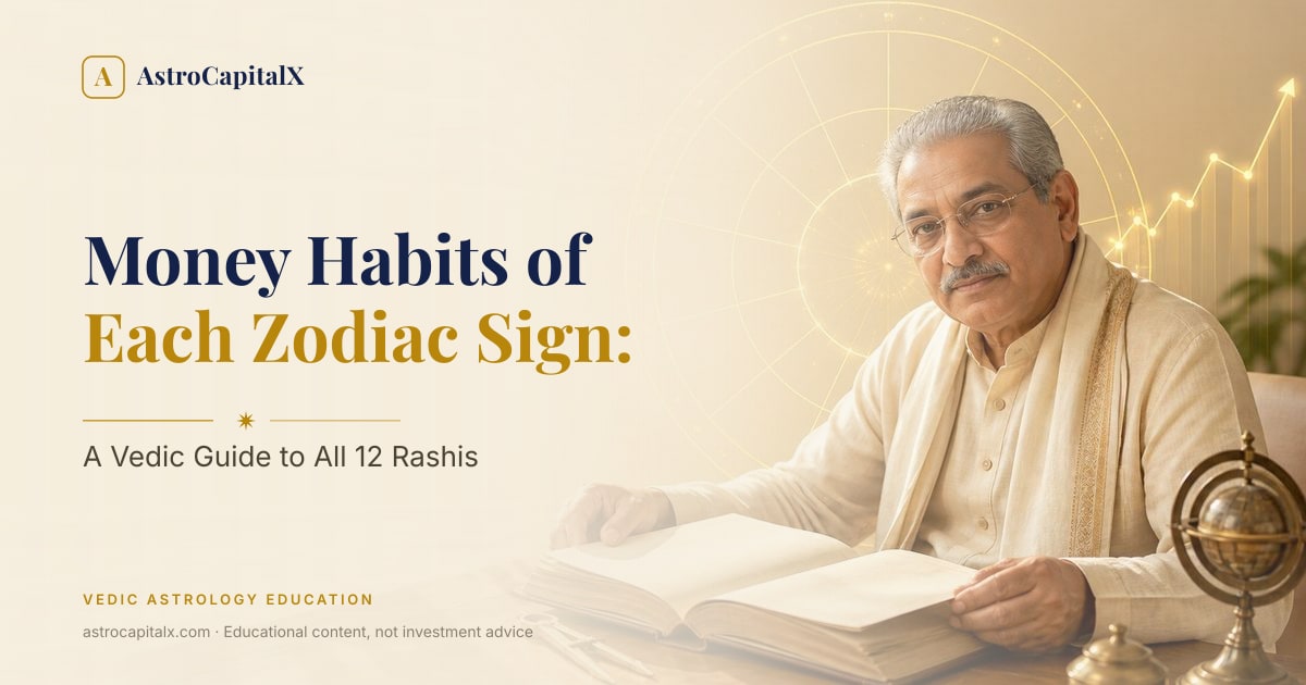 Money Habits of Each Zodiac Sign: A Vedic Guide to All 12 Rashis
