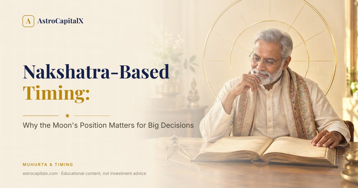 Nakshatra-Based Timing: Why the Moon's Position Matters for Big Decisions