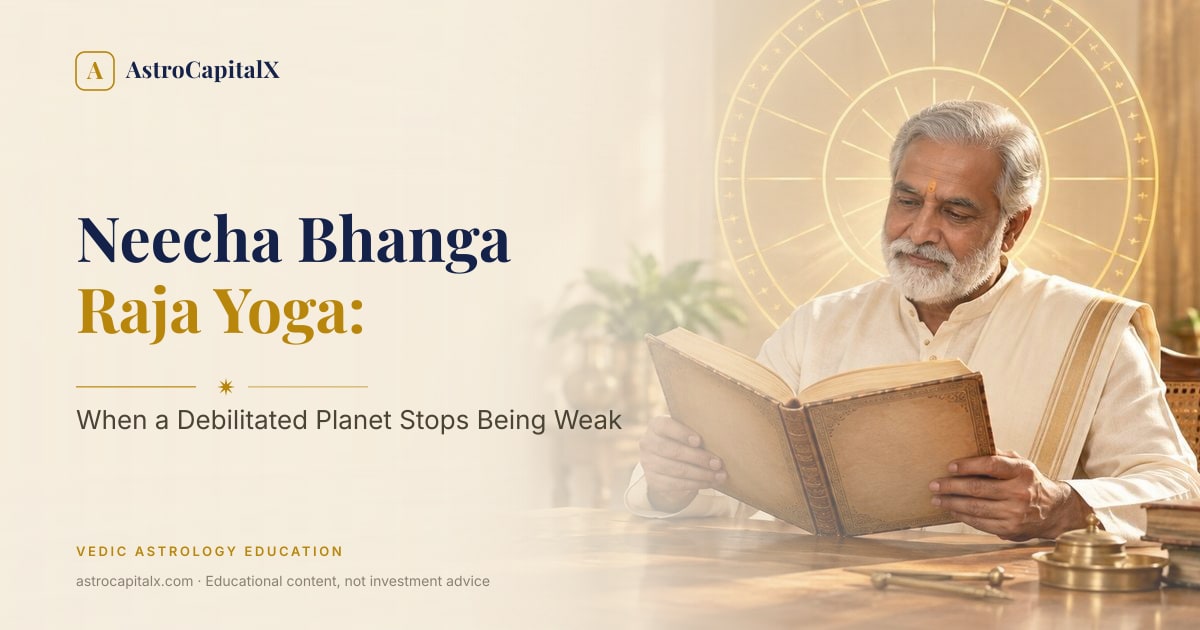 Neecha Bhanga Raja Yoga: When a Debilitated Planet Stops Being Weak