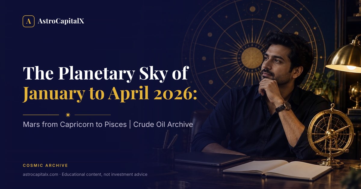 The Planetary Sky of January to April 2026: Mars from Capricorn to Pisces | Crude Oil Archive