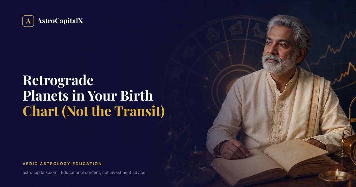 Retrograde Planets in Your Birth Chart (Not the Transit)