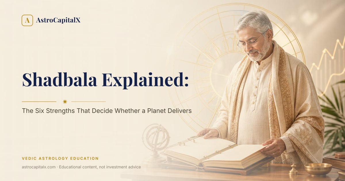 Shadbala Explained: The Six Strengths That Decide Whether a Planet Delivers
