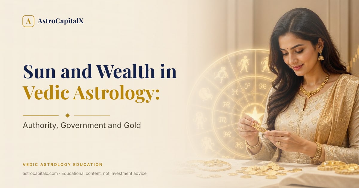 Sun and Wealth in Vedic Astrology: Authority, Government and Gold