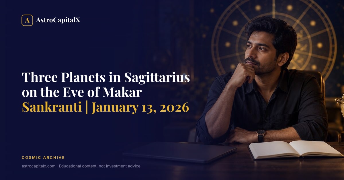 Three Planets in Sagittarius on the Eve of Makar Sankranti | January 13, 2026