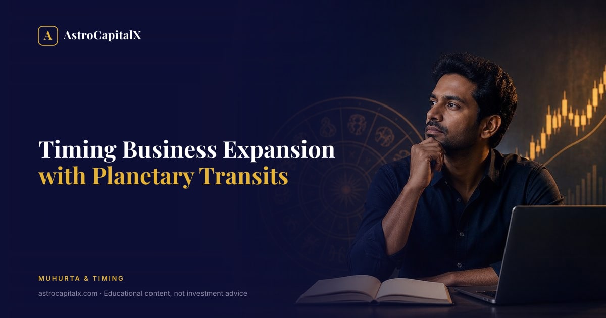 Timing Business Expansion with Planetary Transits