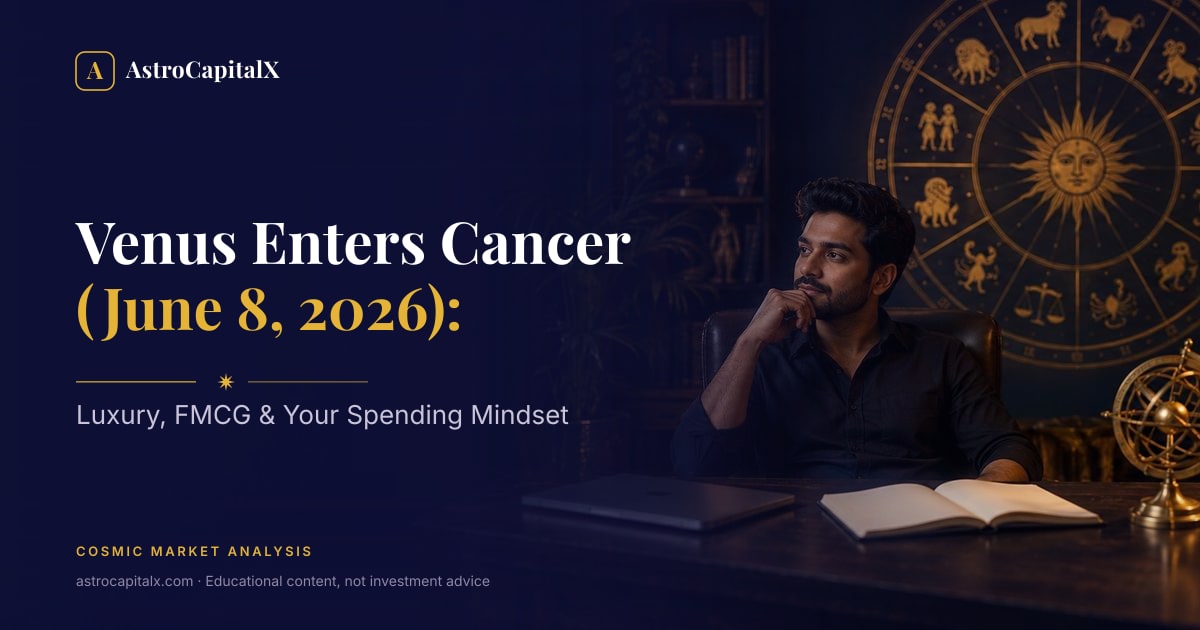 Venus Enters Cancer (June 8, 2026): Luxury, FMCG & Your Spending Mindset