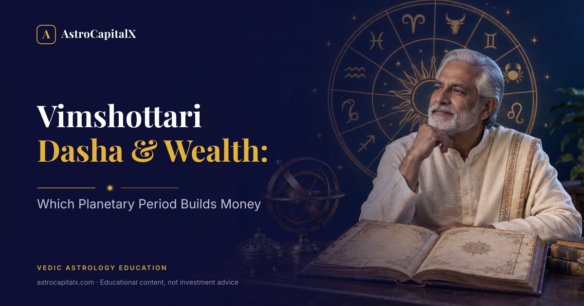 Vimshottari Dasha & Wealth: Which Planetary Period Builds Money